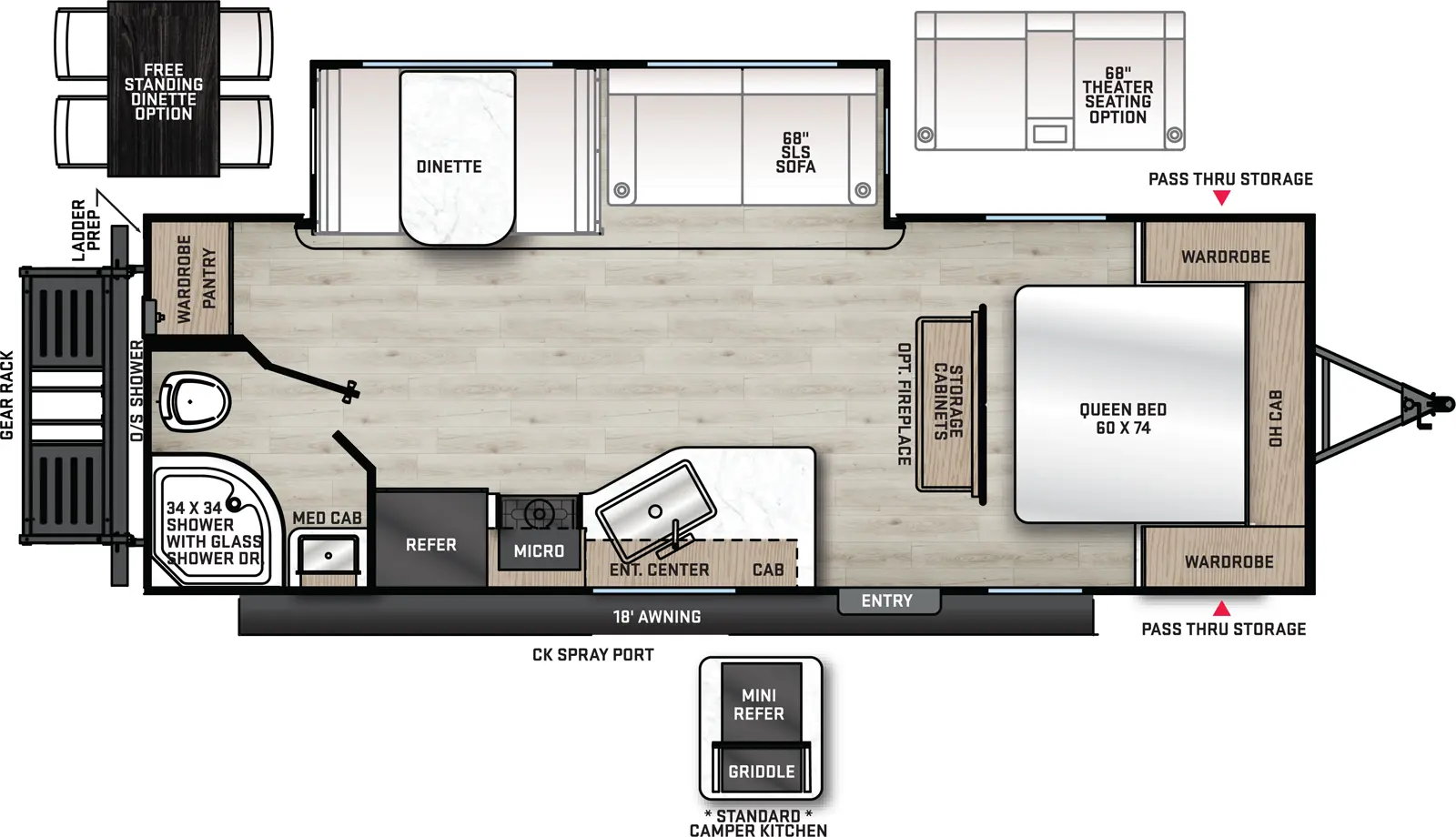 Catalina Legacy Edition 243RBS Floorplan